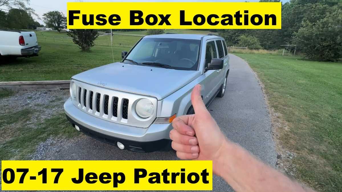 2008 jeep patriot fuse diagram