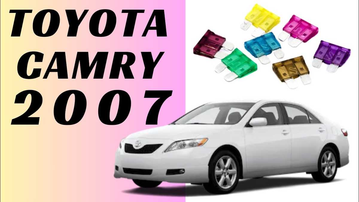 2008 toyota camry interior fuse box diagram