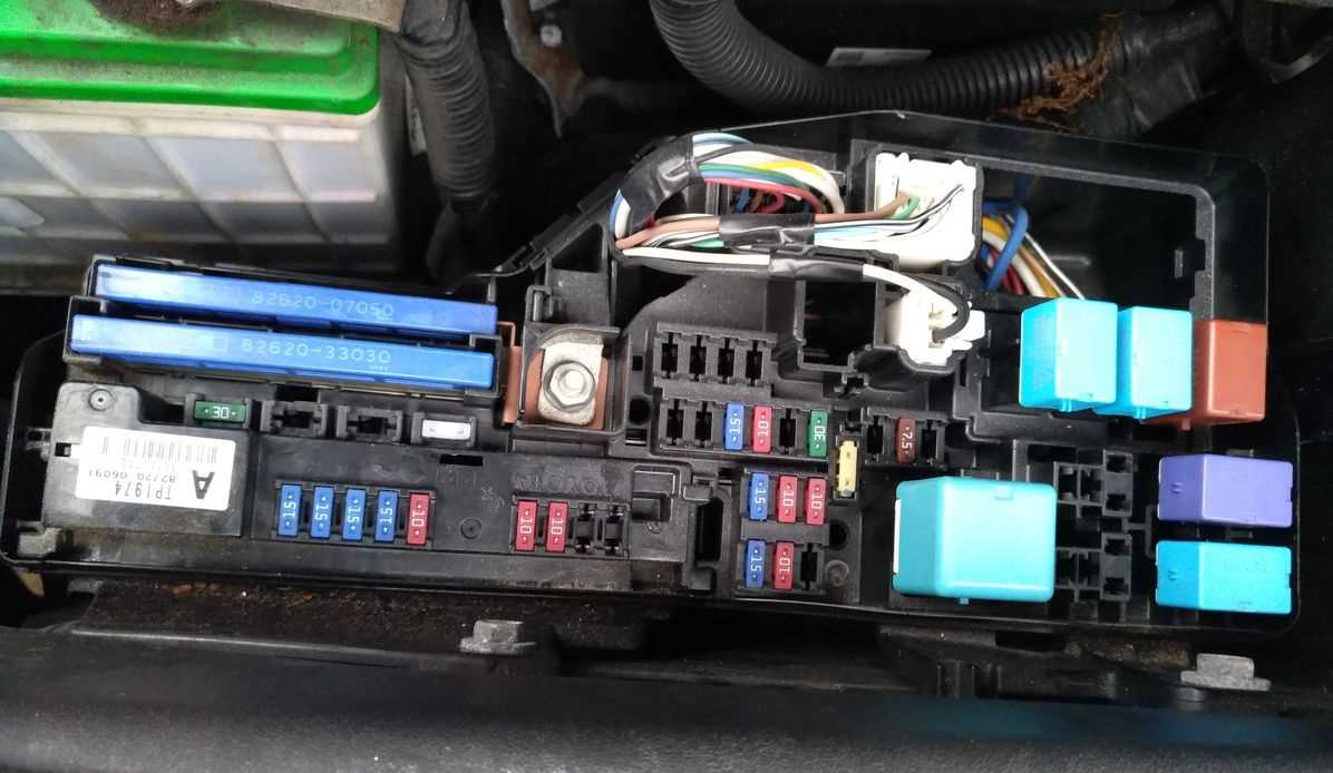 2008 toyota camry le fuse box diagram