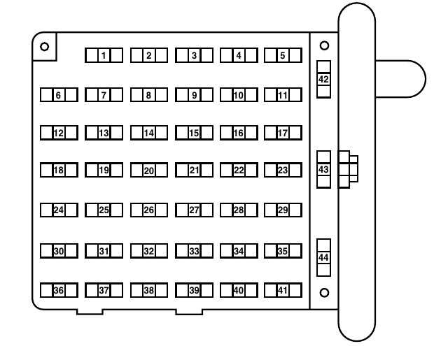 2008 ford e250 fuse box diagram