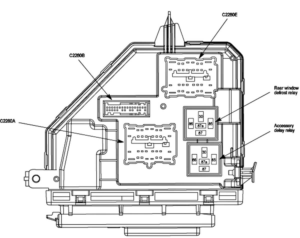 2008 ford explorer fuse diagram
