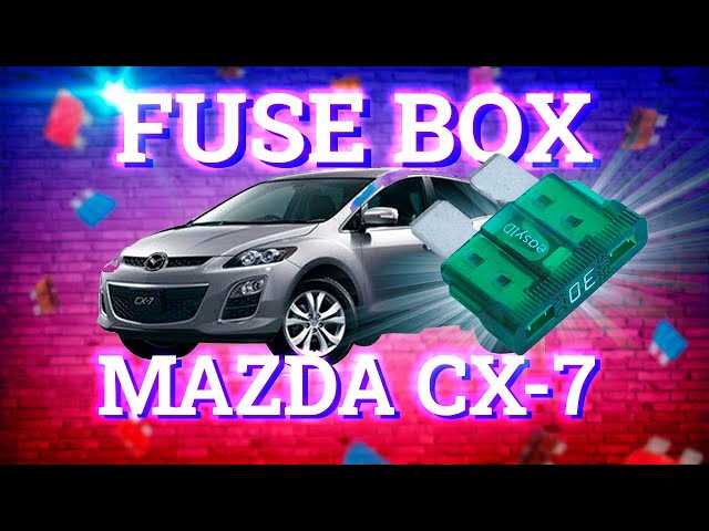 2008 mazda cx 7 fuse box diagram