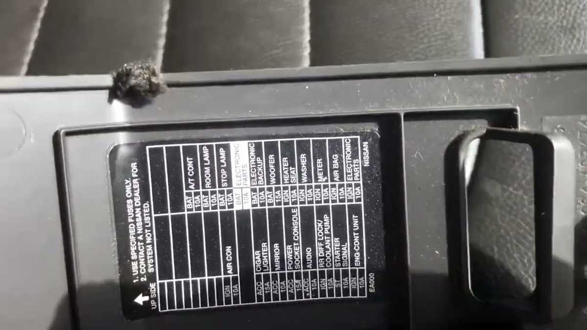 2008 xterra fuse diagram