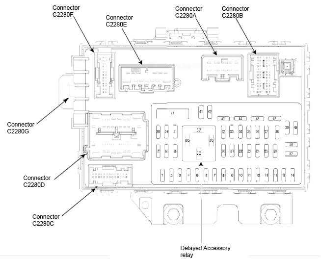 2009 ford escape xlt fuse box diagram