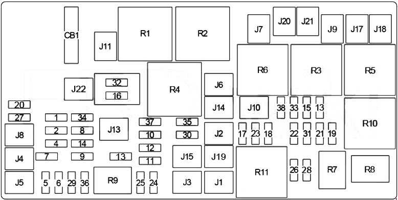 2009 jeep grand cherokee fuse box diagram