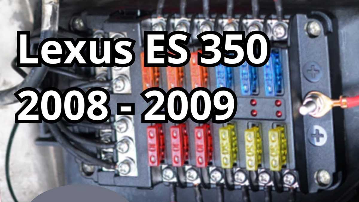 2009 lexus es 350 fuse box diagram