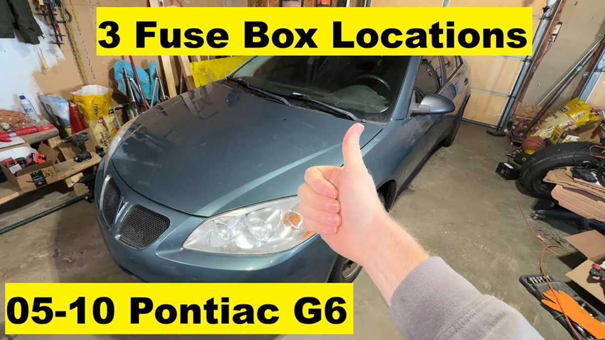 2009 pontiac g6 fuse diagram