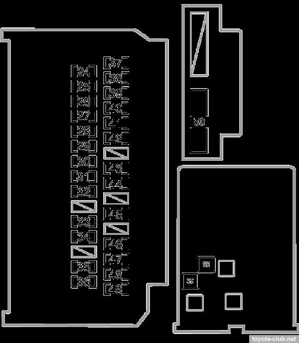 2009 toyota yaris fuse box diagram