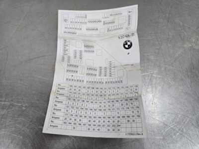 2009 bmw 335i fuse diagram