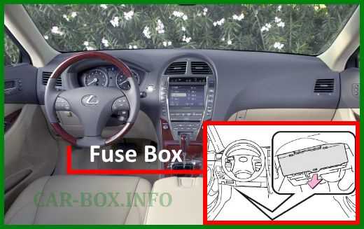 2009 lexus es 350 fuse box diagram