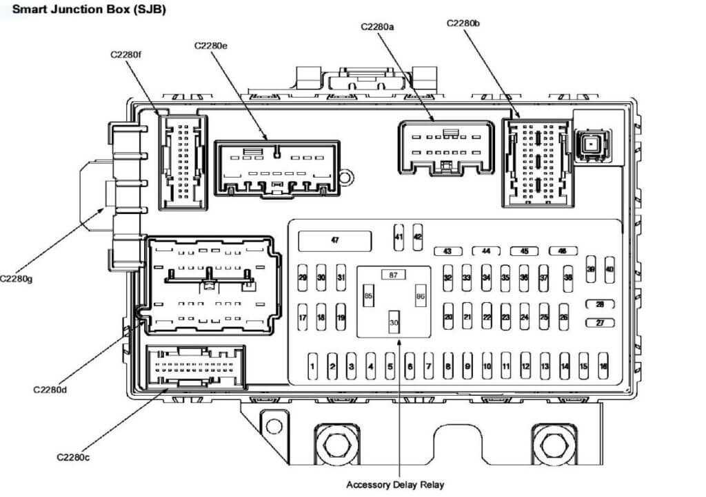 2010 ford escape xlt fuse box diagram