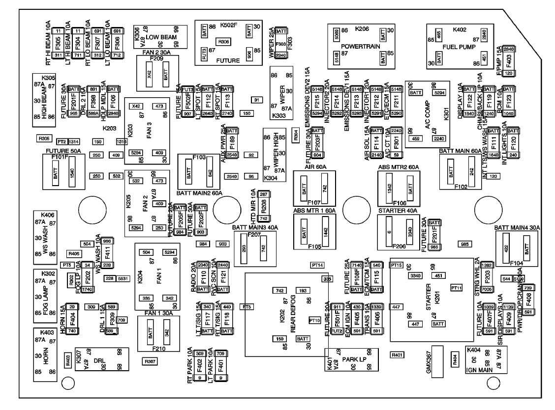 2010 chevy traverse fuse box diagram