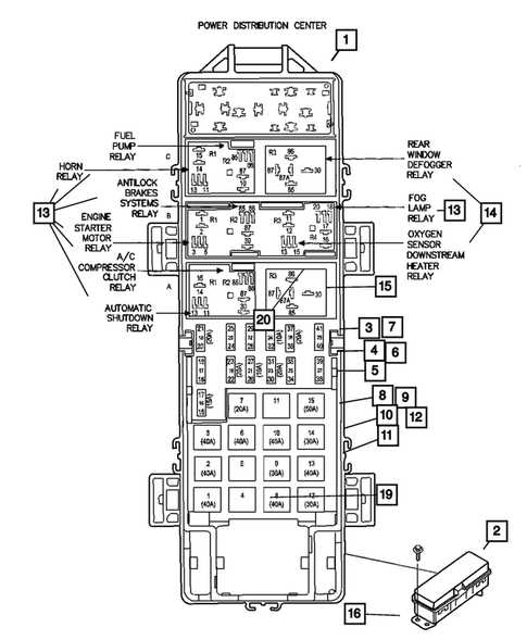 2010 dodge journey fuse box diagram
