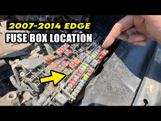 2010 ford edge under hood fuse box diagram