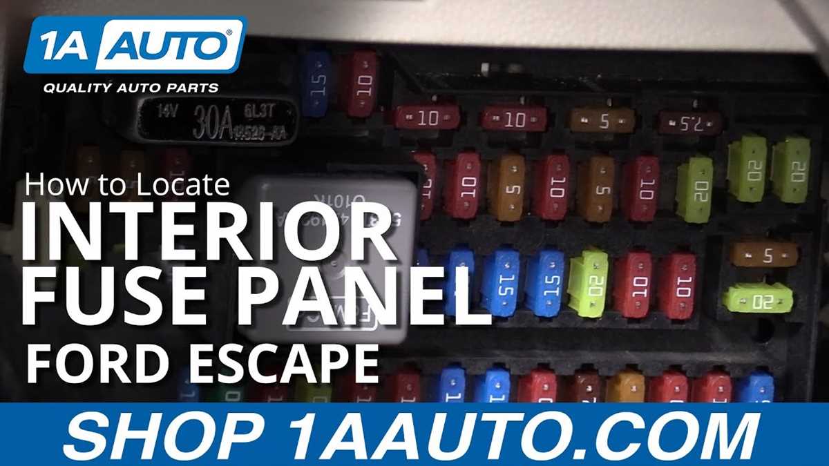 2010 ford escape interior fuse box diagram