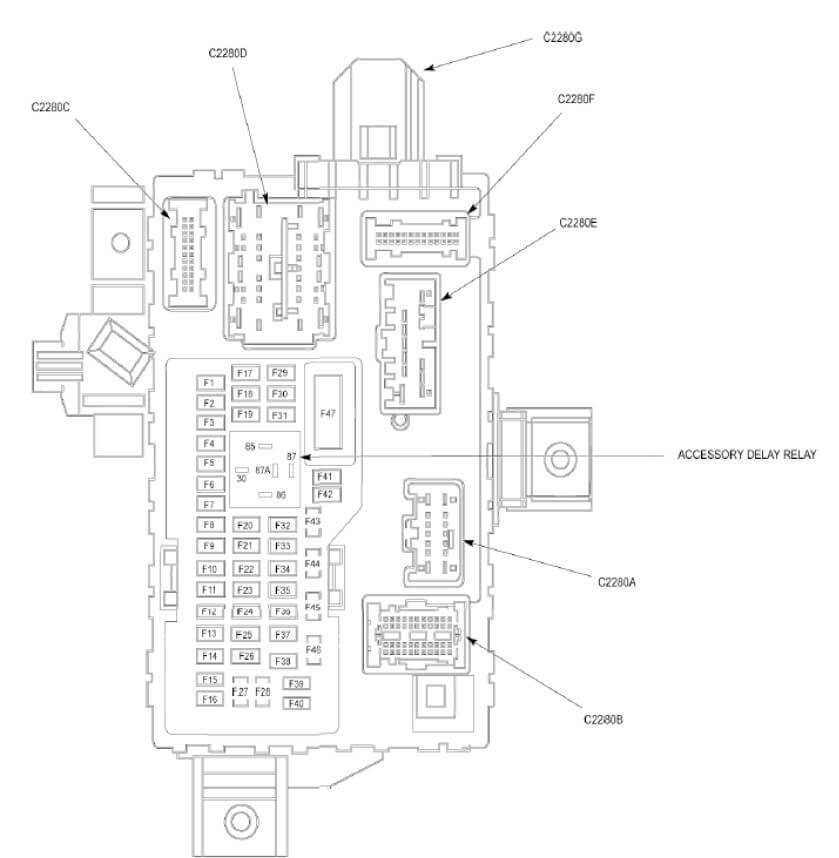 2010 mkz fuse box diagram