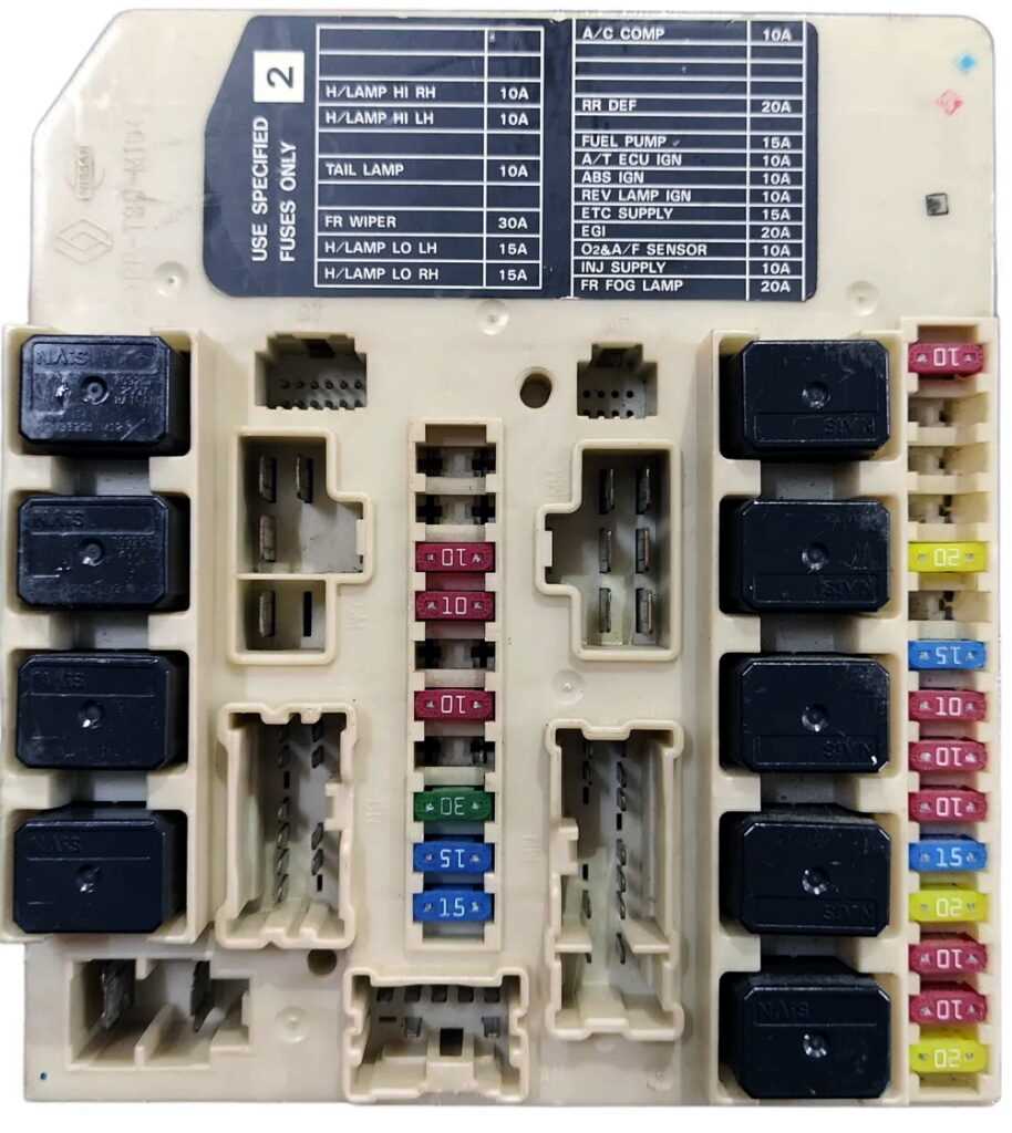 2010 nissan sentra fuse diagram