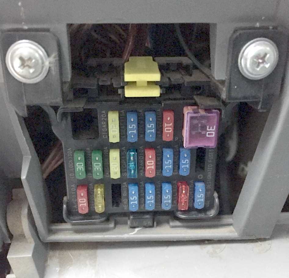 2011 ford ranger fuse box diagram