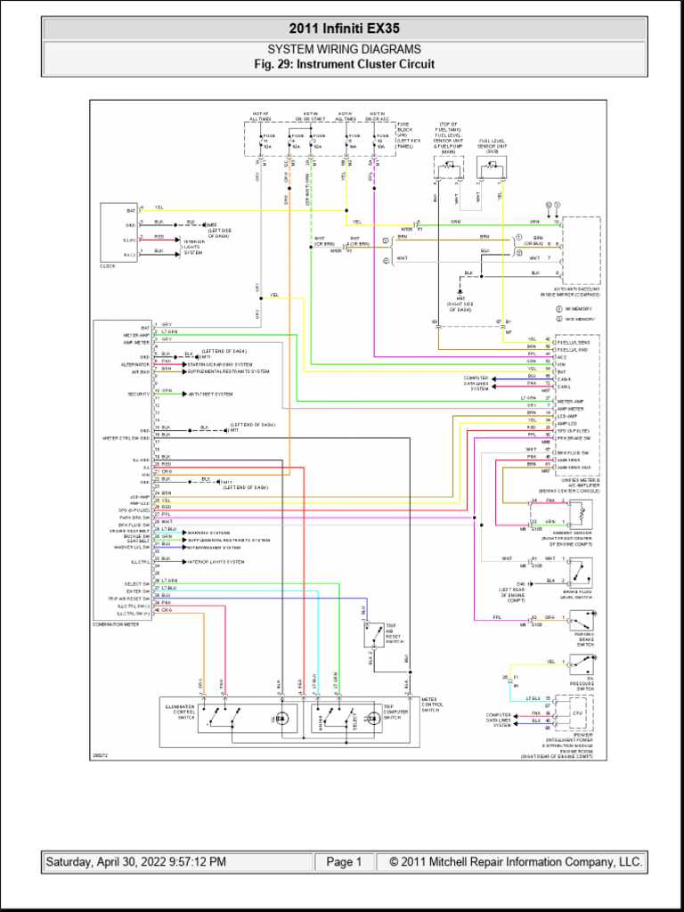 2011 infiniti ex35 fuse box diagram