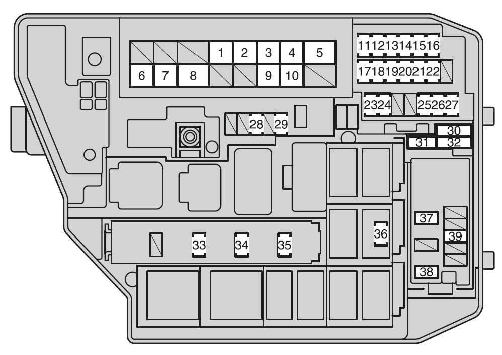 2011 toyota hilux fuse box diagram