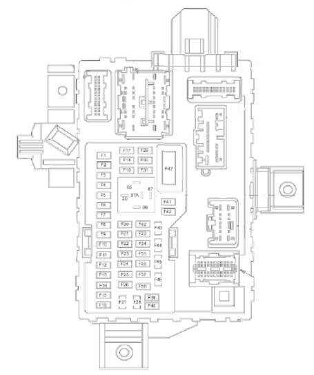 2011 ford fusion fuse box diagram