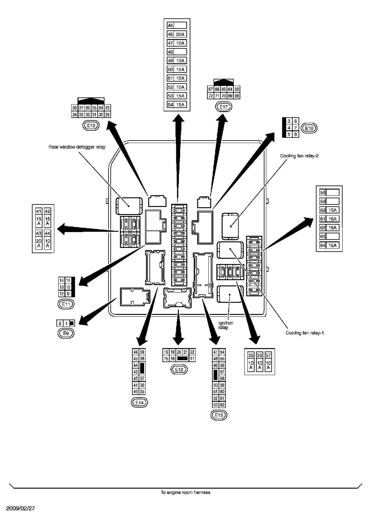 2011 nissan cube fuse box diagram