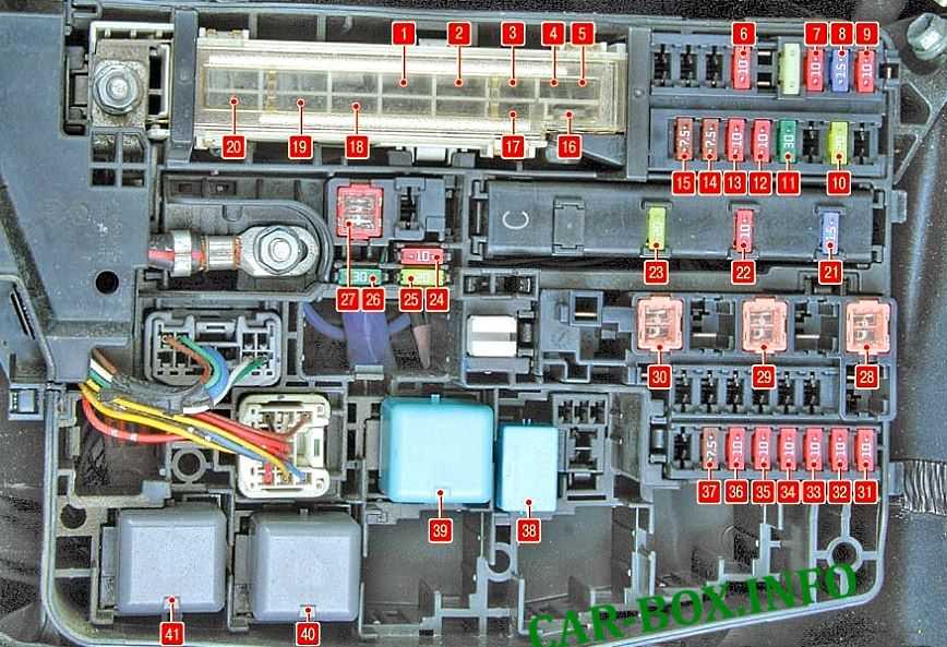 2011 toyota corolla interior fuse box diagram