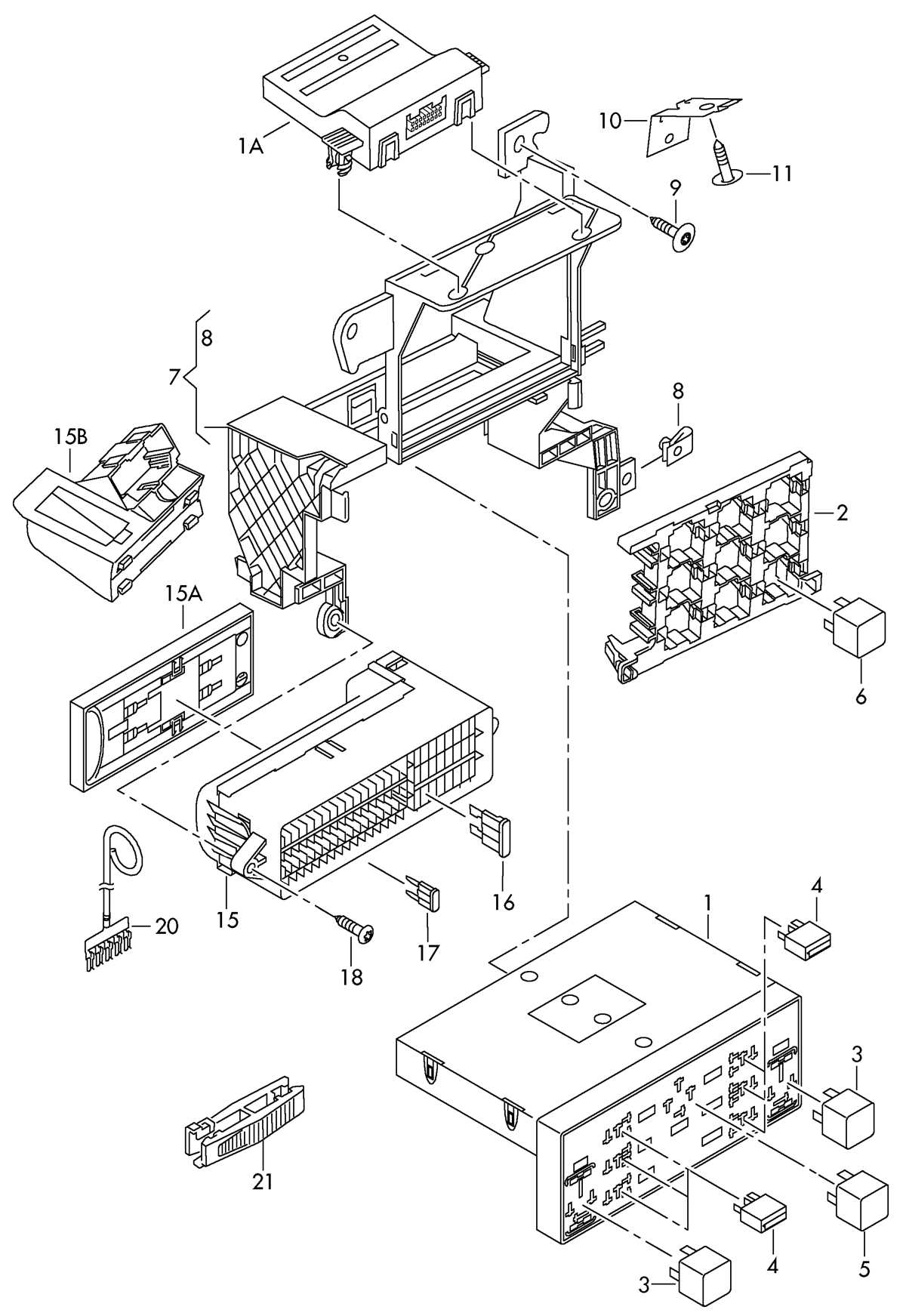 2011 volkswagen tiguan fuse box diagram