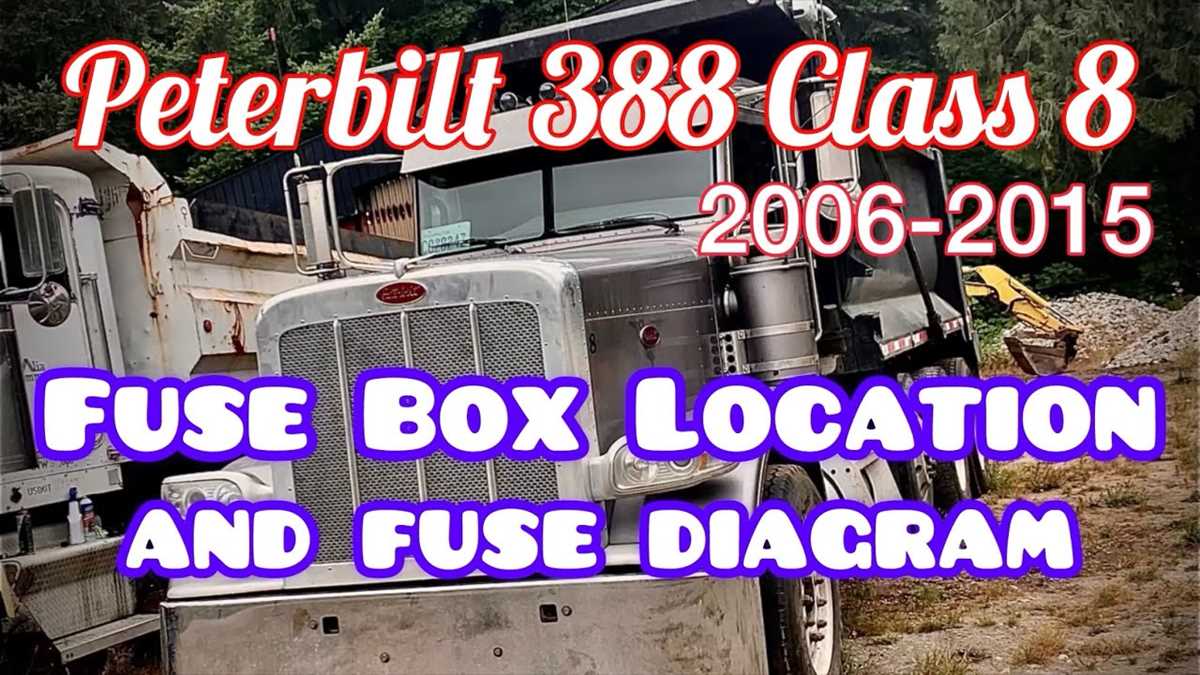 2012 peterbilt fuse box diagram