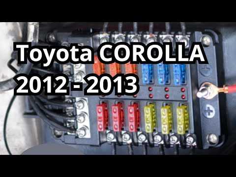 2012 toyota corolla interior fuse box diagram