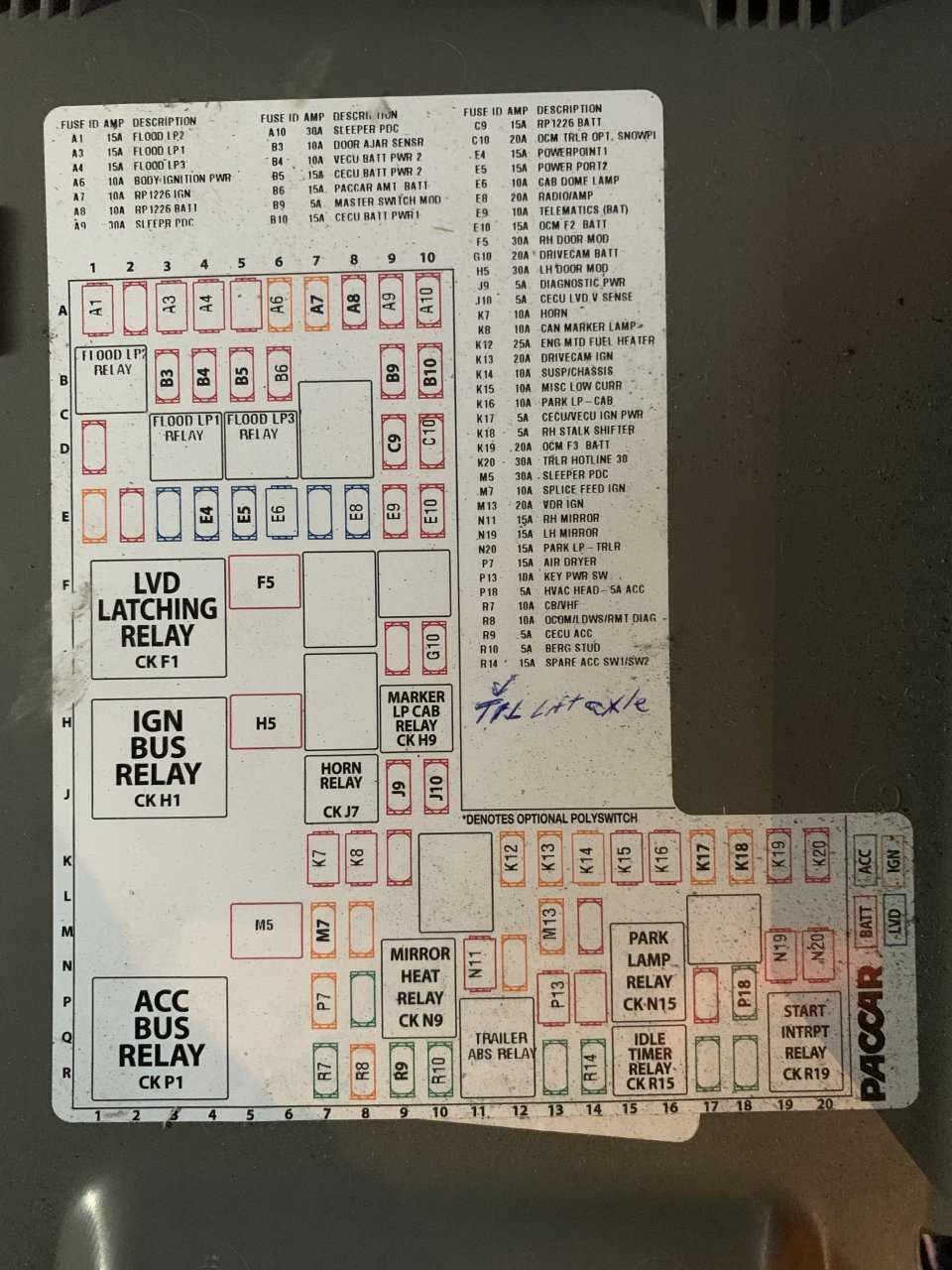 2013 peterbilt 367 fuse box diagram