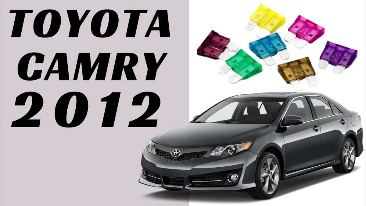 2013 toyota camry fuse diagram