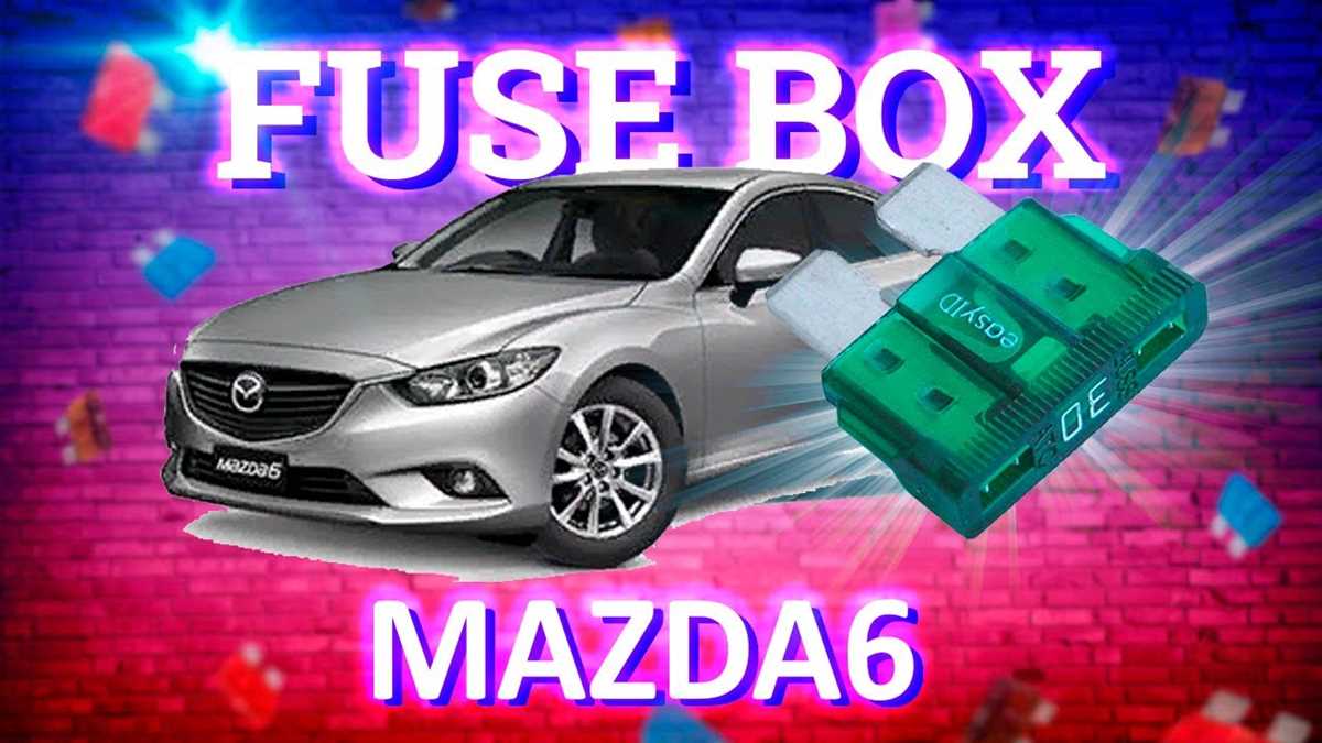 2013 mazda 6 fuse box diagram