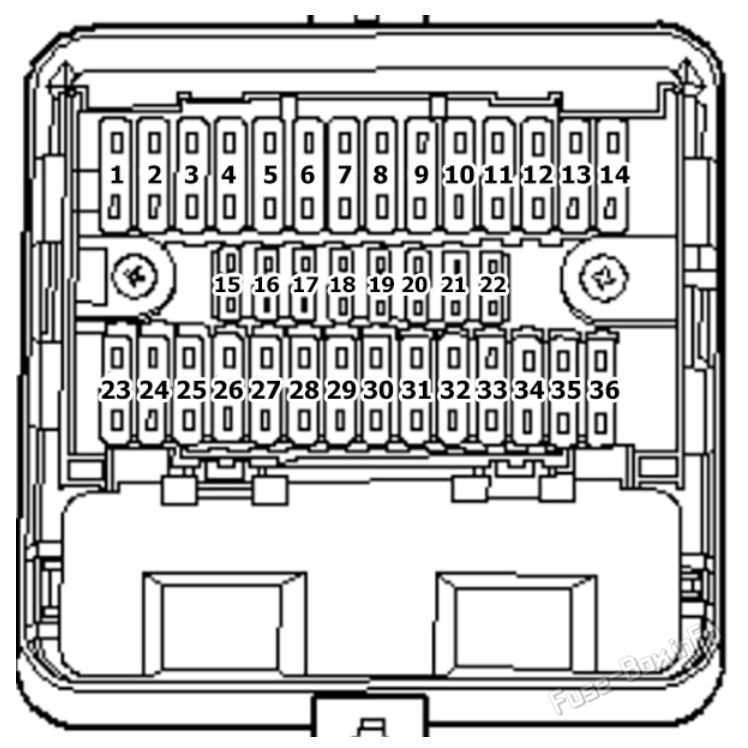 2013 vw fuse diagram