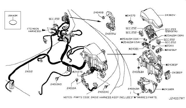 2014 nissan murano fuse box diagram
