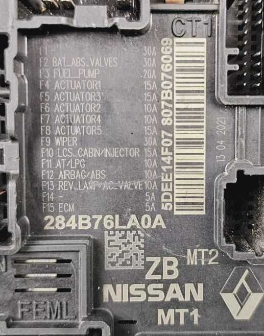 2014 sentra fuse box diagram