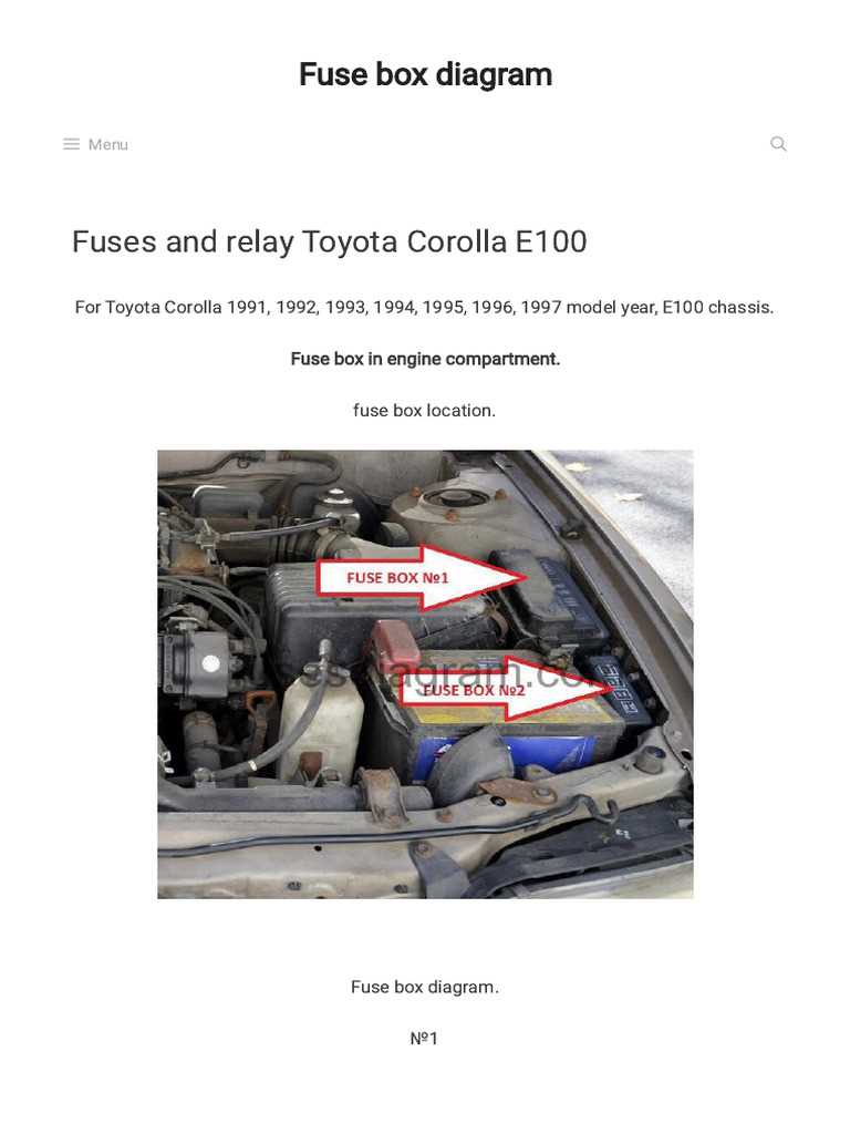 2014 toyota tacoma fuse box diagram