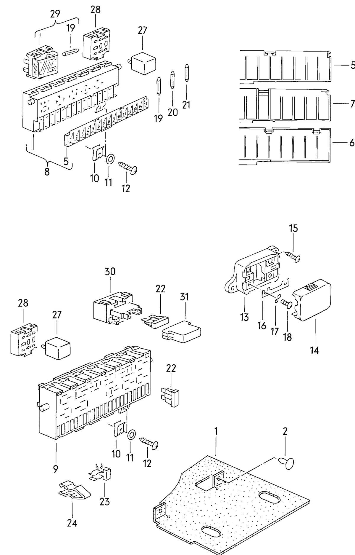2014 vw jetta fuse box diagram