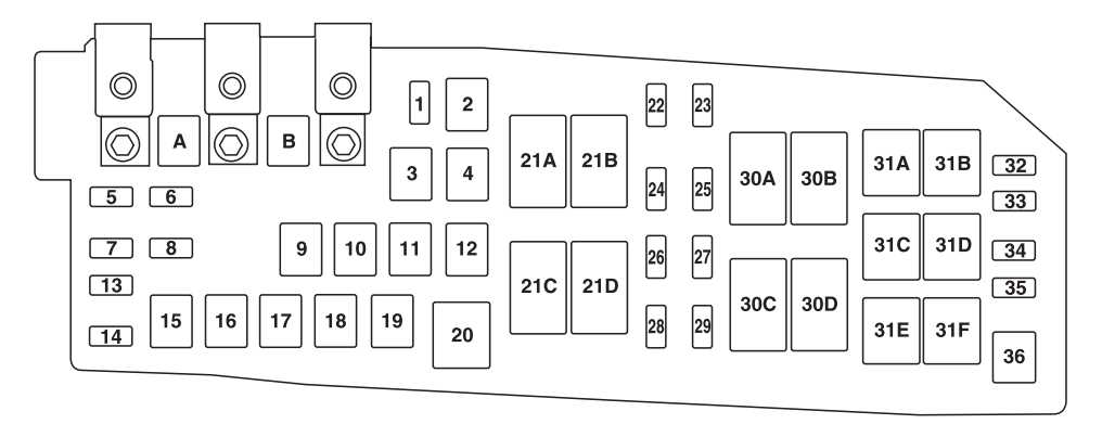 2014 ford escape fuse panel diagram