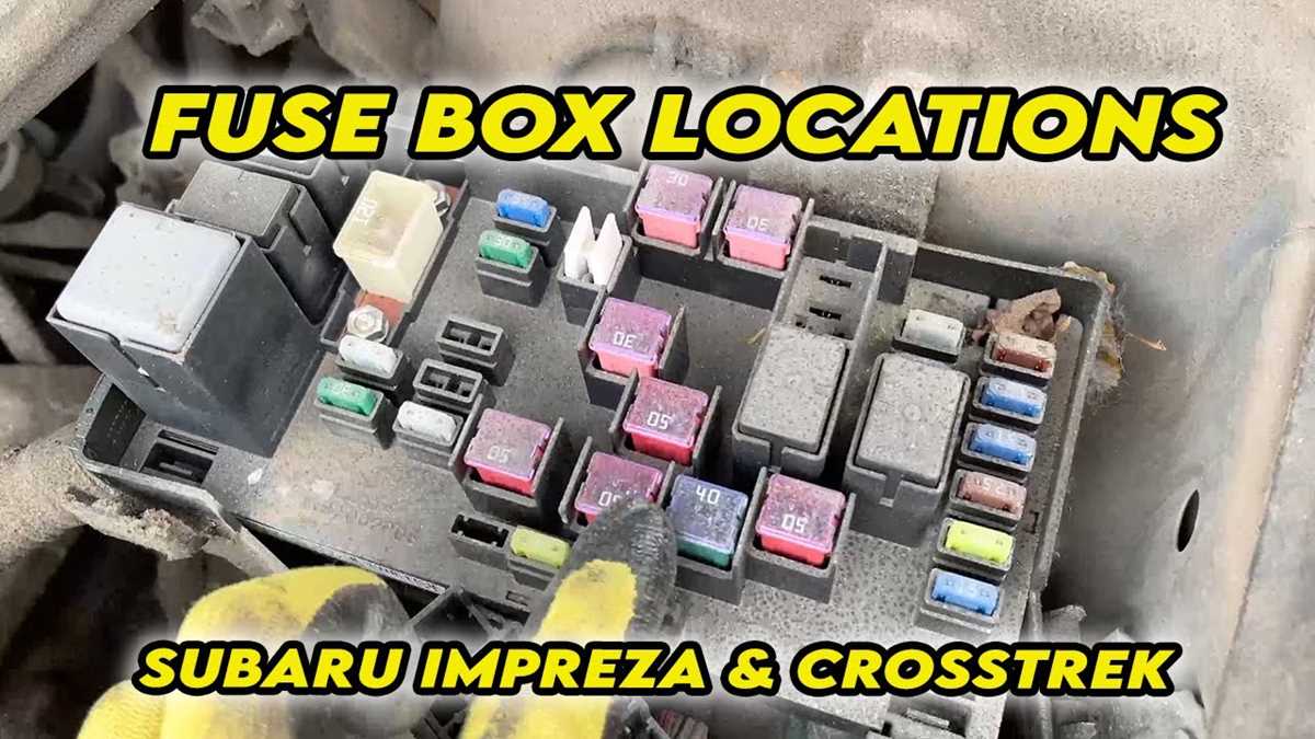 2014 subaru xv crosstrek fuse box diagram