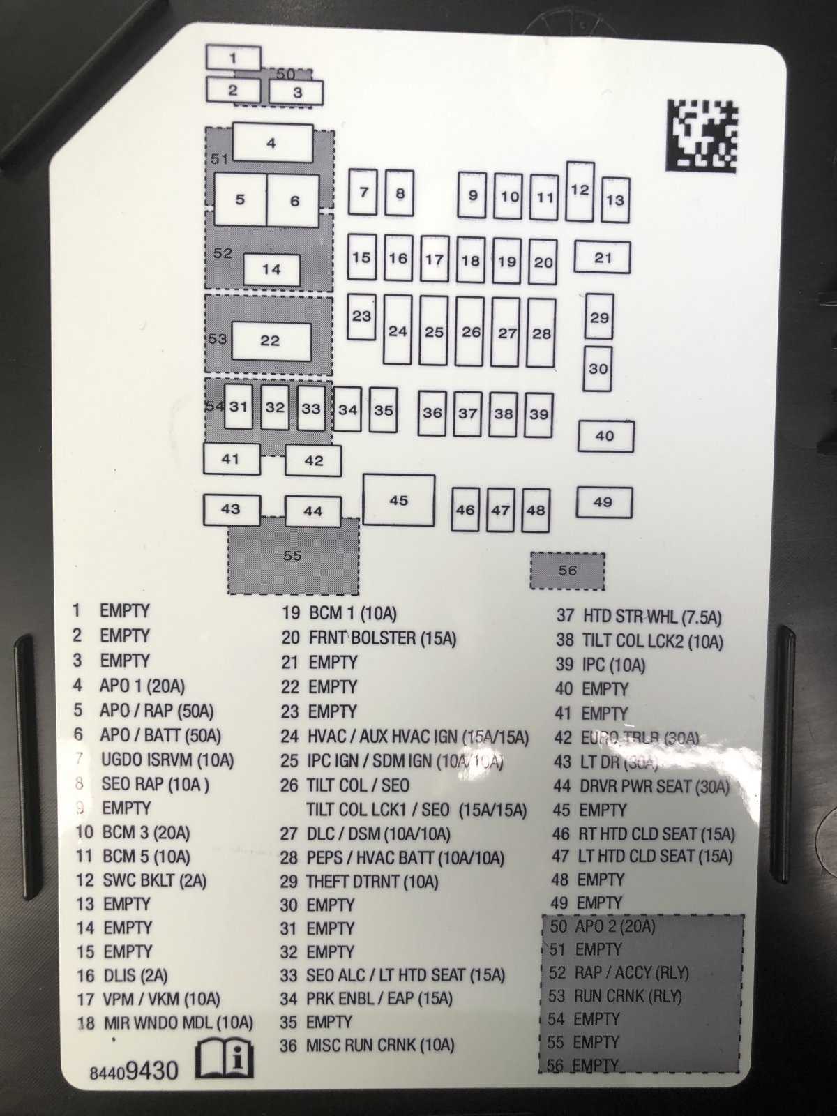 2015 chevy tahoe rear fuse box diagram