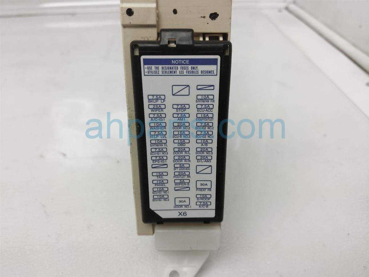 2015 toyota camry fuse diagram