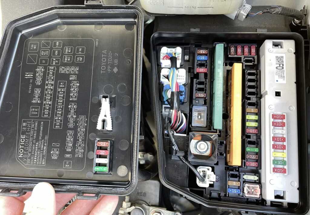 2016 highlander fuse box diagram