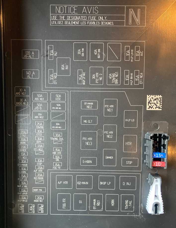 2016 toyota tacoma interior fuse box diagram