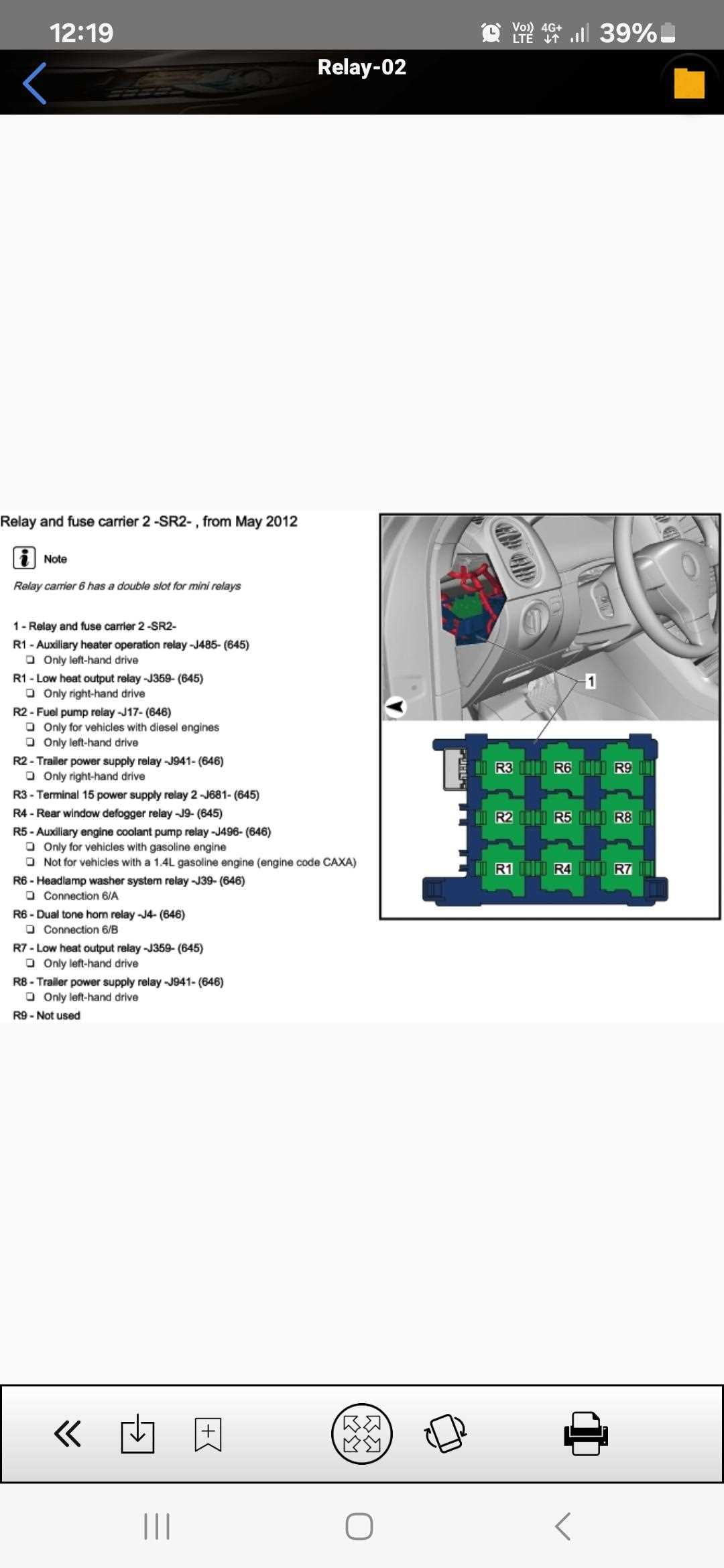 2016 vw tiguan fuse diagram