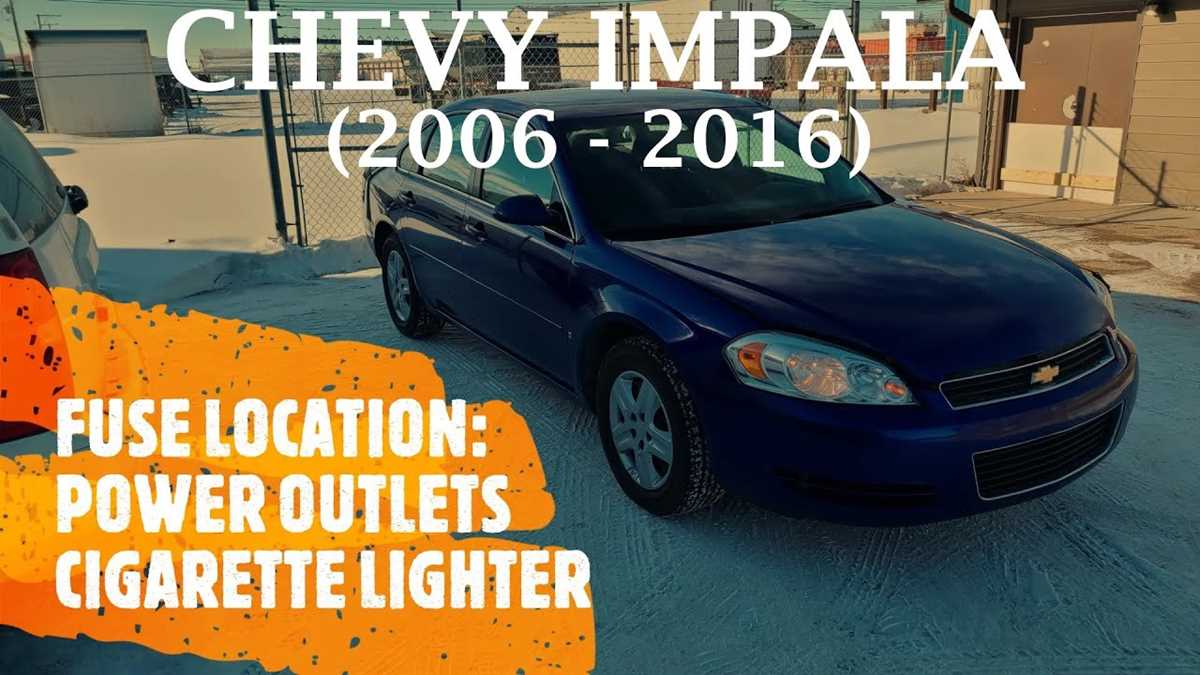 2016 chevy impala fuse box diagram