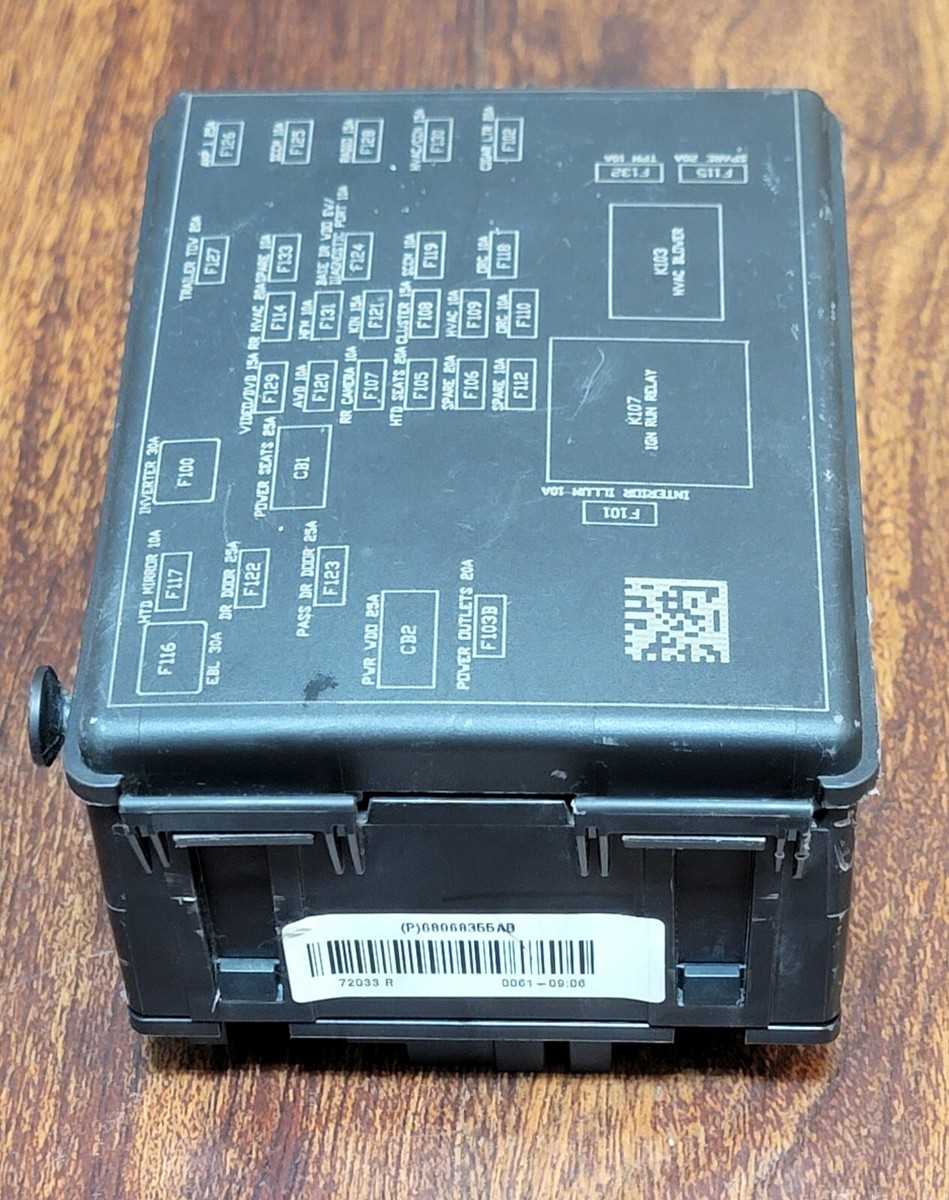 2016 dodge journey interior fuse box diagram