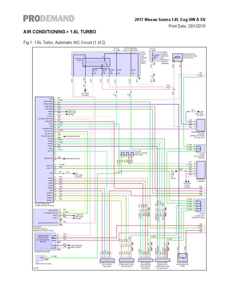 2017 nissan sentra sv fuse box diagram