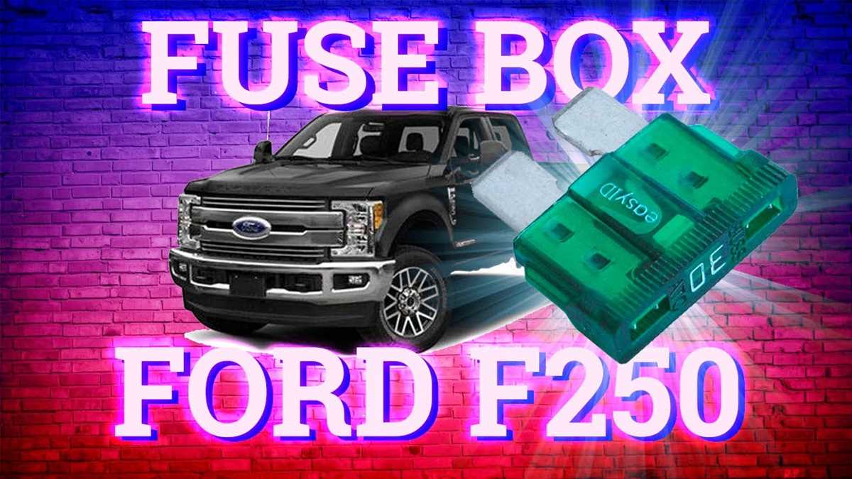 2017 ford f250 diesel fuse box diagram