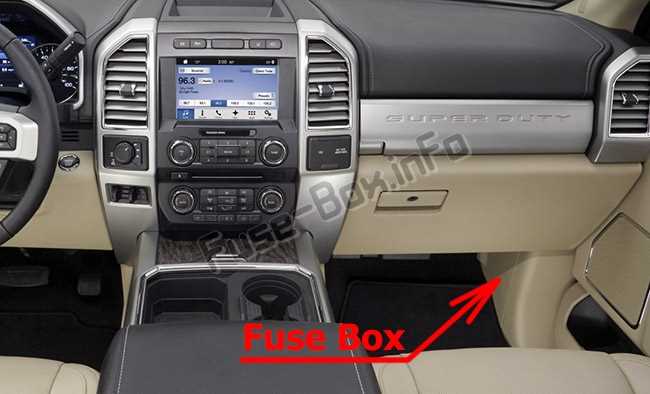 2017 ford f250 fuse box diagram under hood